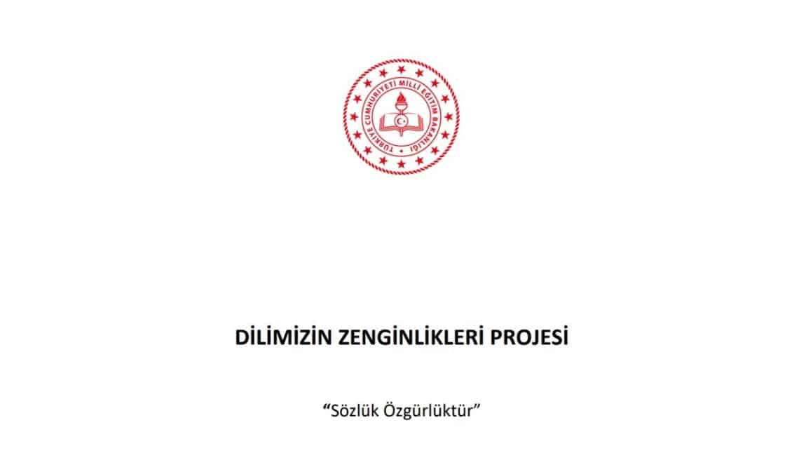 DİLİMİZİN ZENGİNLİKLERİ PROJESİ